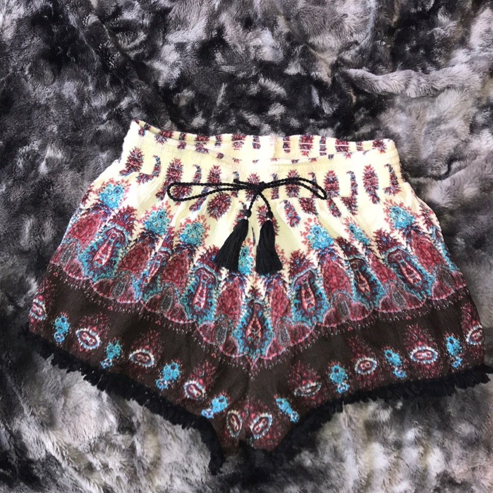 Mudd print loose shorts